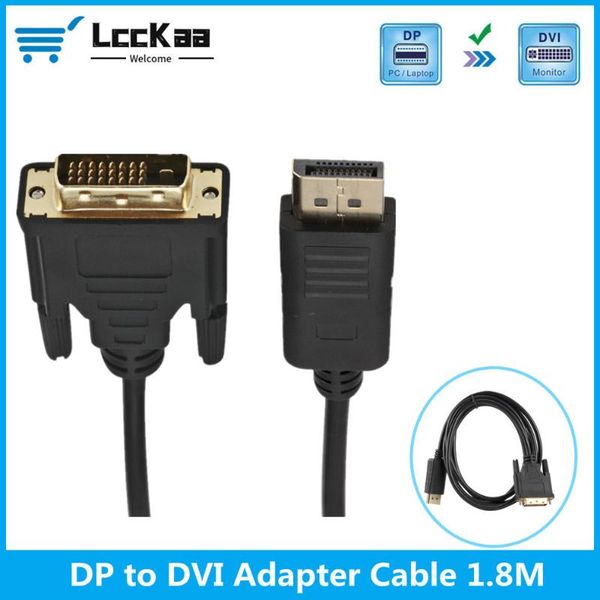 lcckaa dp displayport to dvi cable 1.8m adapter converter in out for hp dell asus video cables & connectors
lcckaa dp displayport to dvi cable 1.8m adapter converter in out for hp dell asus video cables & connectors