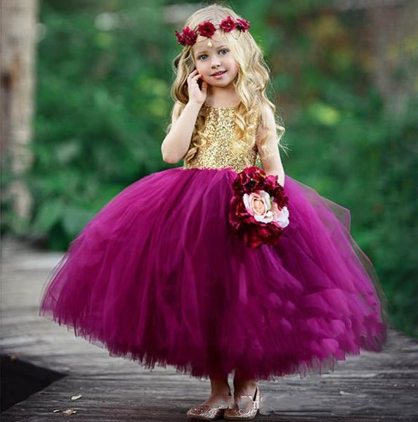 cute puffy ball gown flower girls dresses for wedding gold sequined fuchsia tulle toddler pageant gowns, White;blue 
cute puffy ball gown flower girls dresses for wedding gold sequined fuchsia tulle toddler pageant gowns, White;blue