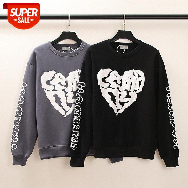 men's hip-hop flow loose love foam printing men and women couples fashion plus velvet sweater round neck #uv1p, Black
men's hip-hop flow loose love foam printing men and women couples fashion plus velvet sweater round neck #uv1p, Black
