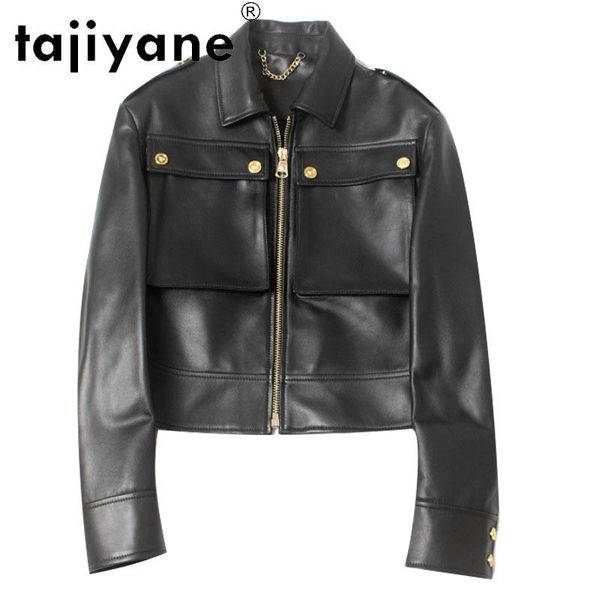 women's leather & faux real jacket sheepskin women genuine clothes for womens coats spirng female shorts mujer chaqueta tn1999, Black
women's leather & faux real jacket sheepskin women genuine clothes for womens coats spirng female shorts mujer chaqueta tn1999, Black