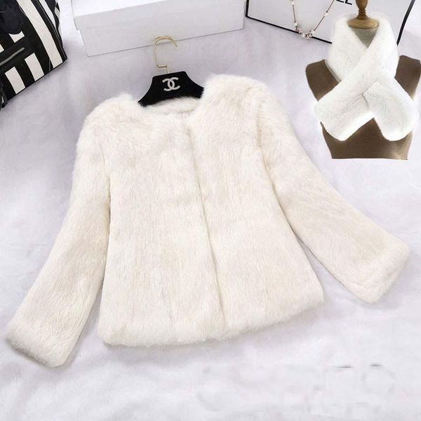 women's fur & faux white women winter fall grass lady loose coat party beauty overcoat plush cloth girl luxury furry jacket, Black
women's fur & faux white women winter fall grass lady loose coat party beauty overcoat plush cloth girl luxury furry jacket, Black