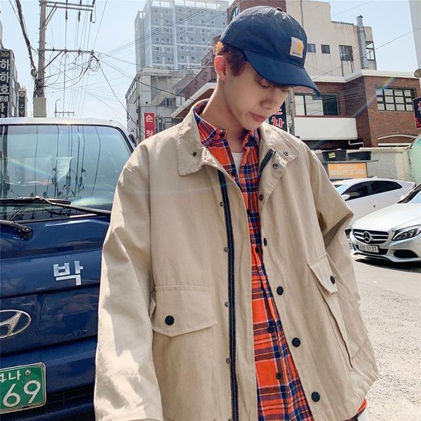 men's jackets brown jacket men style big size coat streetwear mens single breasted youthful vitality clothing bg50js, Black;brown
men's jackets brown jacket men style big size coat streetwear mens single breasted youthful vitality clothing bg50js, Black;brown