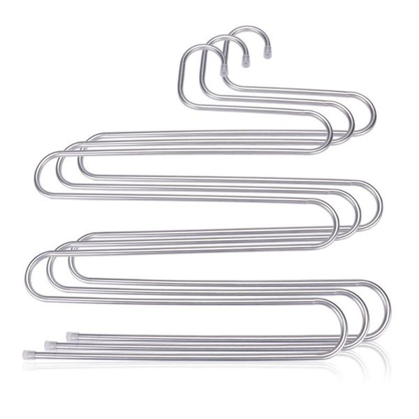 laundry bags 5 layers multi-functional s-type trouser rack stainless steel multi-layer traceless hanger
laundry bags 5 layers multi-functional s-type trouser rack stainless steel multi-layer traceless hanger