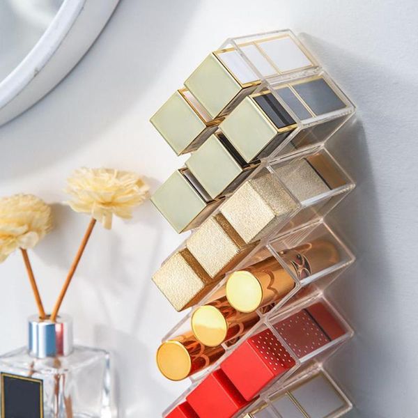 grid lipstick storage box transparent acrylic type display cosmetic rack fish stackable organizer large h4x8 bottles & jars
grid lipstick storage box transparent acrylic type display cosmetic rack fish stackable organizer large h4x8 bottles & jars