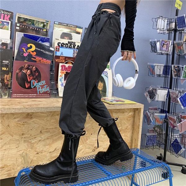 women's pants & capris luck a cargo jogger pant hip hop streetwear orange black elastic cut hollow waist drawstring bow long trouser ca, Black;white
women's pants & capris luck a cargo jogger pant hip hop streetwear orange black elastic cut hollow waist drawstring bow long trouser ca, Black;white