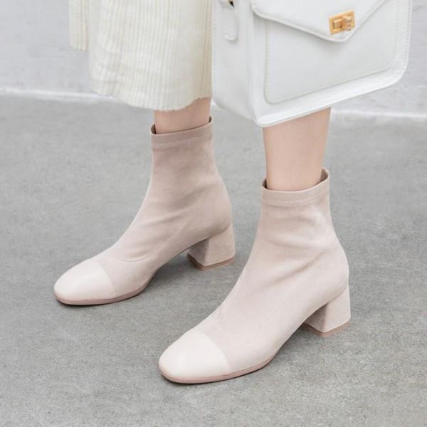 boots oversized women shoes ankle for ladies woman winter suede stitching sleeve thick heel, Black
boots oversized women shoes ankle for ladies woman winter suede stitching sleeve thick heel, Black