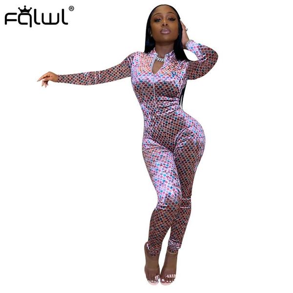 women's jumpsuits & rompers fqlwl polka dot streetwear long sleeve womens jumpsuit female zipper winter ladies bodycon women overalls, Black;white
women's jumpsuits & rompers fqlwl polka dot streetwear long sleeve womens jumpsuit female zipper winter ladies bodycon women overalls, Black;white