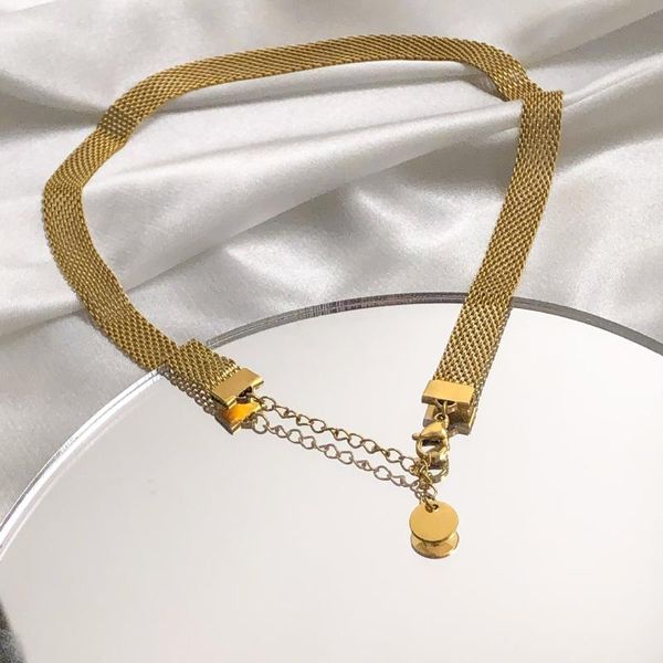 chains stainless steel braided wide chain watch belt necklace for women girls punk clavicle choker party jewelry, Silver
chains stainless steel braided wide chain watch belt necklace for women girls punk clavicle choker party jewelry, Silver