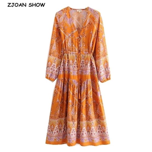 bohemia open buttons v neck orange location floral print long sleeve dress woman tassel lacing up waist dresses holiday 210429, Black;gray
bohemia open buttons v neck orange location floral print long sleeve dress woman tassel lacing up waist dresses holiday 210429, Black;gray