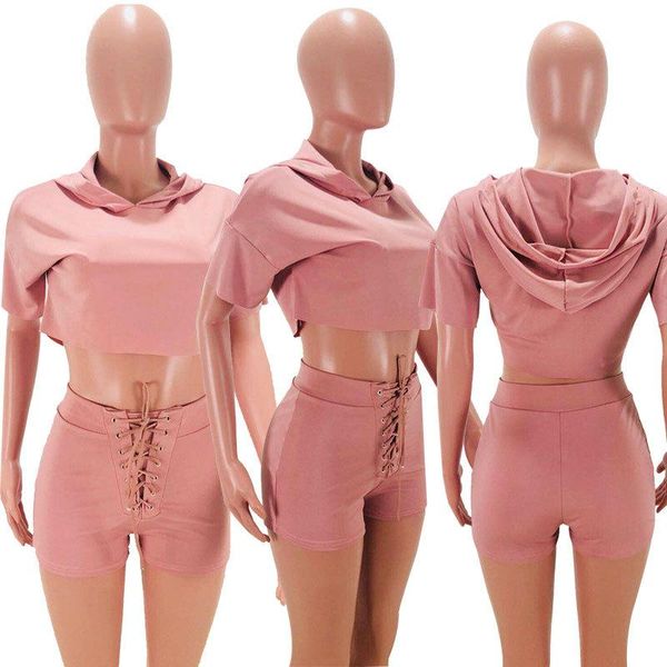 women's tracksuits 2021 summer casual fashion women slimming street pure color with cap sports short sleeve shorts two sets, Gray
women's tracksuits 2021 summer casual fashion women slimming street pure color with cap sports short sleeve shorts two sets, Gray