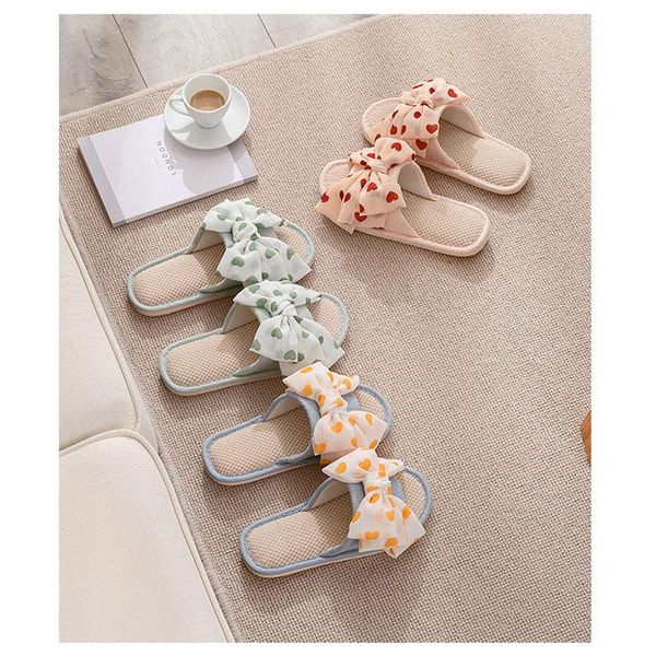home linen slippers 2021 spring and summer breathable indoor fabric love big bow female trend, Black
home linen slippers 2021 spring and summer breathable indoor fabric love big bow female trend, Black