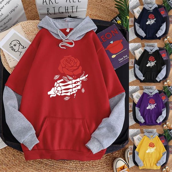 women's hoodies & sweatshirts skull rose print oversized hoodie long sleeve women sudaderas con capucha moletom feminino sweetshirts, Black
women's hoodies & sweatshirts skull rose print oversized hoodie long sleeve women sudaderas con capucha moletom feminino sweetshirts, Black