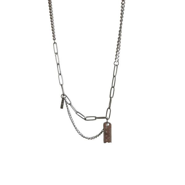 pendant necklaces potcet women's stainless steel money pouch ruler titanium necklace fashion hip hop party jewelry, Silver
pendant necklaces potcet women's stainless steel money pouch ruler titanium necklace fashion hip hop party jewelry, Silver