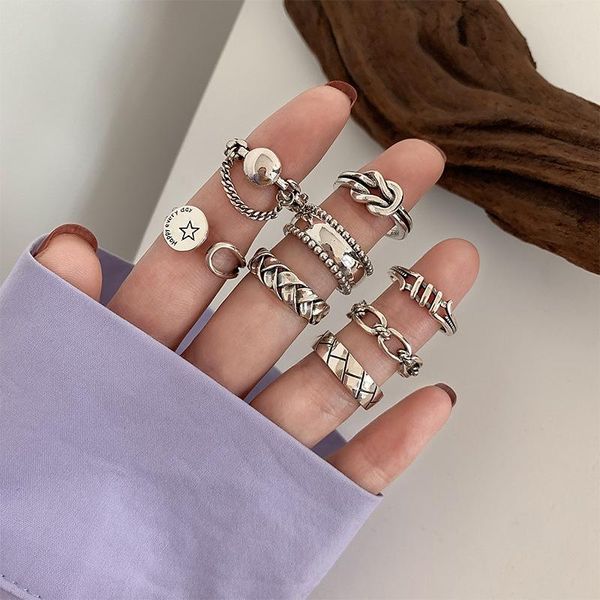 morivovog 925 sterling silver 8 style chain retro rings for women japan korea industrial statement rock punk jewelry cluster, Golden;silver
morivovog 925 sterling silver 8 style chain retro rings for women japan korea industrial statement rock punk jewelry cluster, Golden;silver