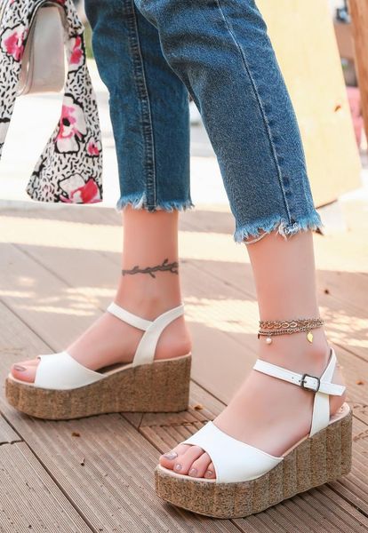 dress shoes bvea store summer fashion casual comfortable daily heels heelless strappy buckled madix white faux leather wedges sandals, Black
dress shoes bvea store summer fashion casual comfortable daily heels heelless strappy buckled madix white faux leather wedges sandals, Black
