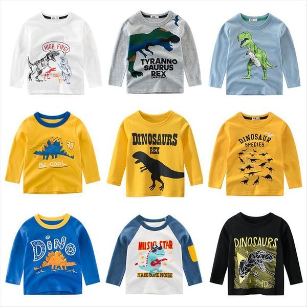 children t shirt long sleeves kids boys girls cotton baby dinosaur print clothing tee 2 8 years clothes full, Blue
children t shirt long sleeves kids boys girls cotton baby dinosaur print clothing tee 2 8 years clothes full, Blue