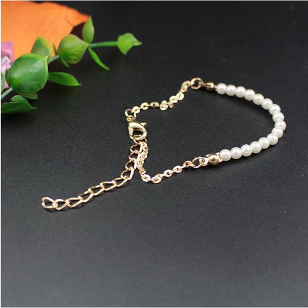 link, chain otoky bracelets imitation pearl bracelet homme for women jewelry bead elegant golden, Black
link, chain otoky bracelets imitation pearl bracelet homme for women jewelry bead elegant golden, Black