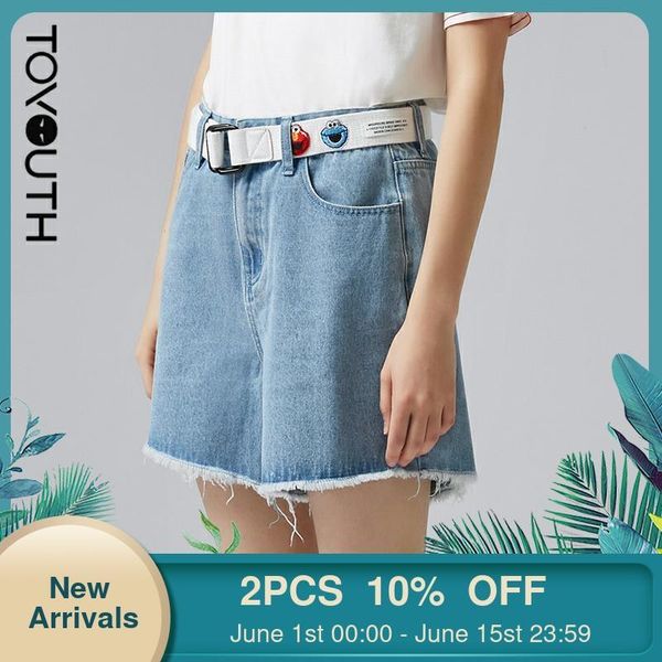 women's jeans toyouth women short 2021 summer a line high waist casual basic denim pants, Blue
women's jeans toyouth women short 2021 summer a line high waist casual basic denim pants, Blue