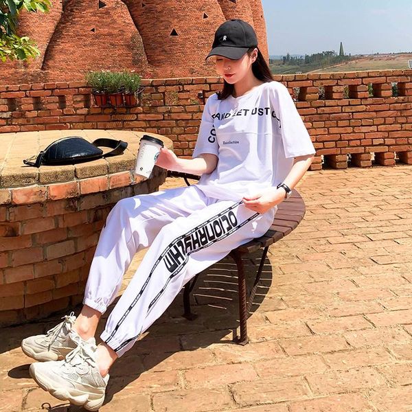 women's pants & capris sports and leisure suit for women summer fashion trends loose western style slimming two-piece 2021 hip hop vers, Black;white
women's pants & capris sports and leisure suit for women summer fashion trends loose western style slimming two-piece 2021 hip hop vers, Black;white