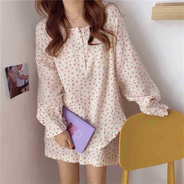 printed cherry soft cotton pajamas two piece suits summer women plus size sleepwear femme home chic loose sets 210525, Black;red
printed cherry soft cotton pajamas two piece suits summer women plus size sleepwear femme home chic loose sets 210525, Black;red