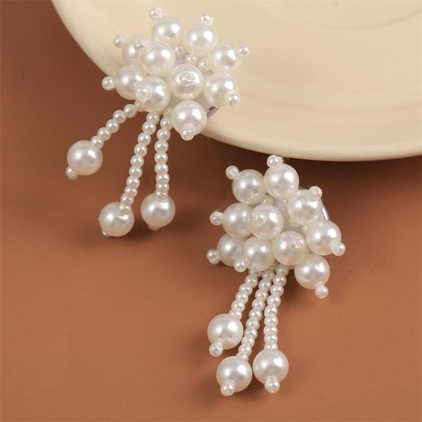 dangle & chandelier korean style female fashion white pearl beaded handmade drop earrings for women trendy beads tassel earring party jewelr, Silver
dangle & chandelier korean style female fashion white pearl beaded handmade drop earrings for women trendy beads tassel earring party jewelr, Silver