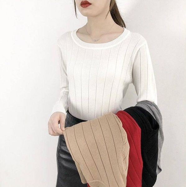 casual o-neck sweater autumn winter slim women solid knit sweaters pullovers long sleeve soft femme jumper women's, White;black
casual o-neck sweater autumn winter slim women solid knit sweaters pullovers long sleeve soft femme jumper women's, White;black