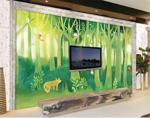 wallpapers custom 3d po wallpaper kids room mural hand painted green forest painting tv sofa background non-woven for wall
wallpapers custom 3d po wallpaper kids room mural hand painted green forest painting tv sofa background non-woven for wall