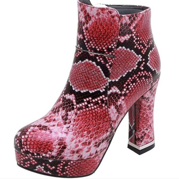 boots fanyuan fashion women short snakeskin pattern ankle high heel winter shoes woman sqaure toe gothic, Black
boots fanyuan fashion women short snakeskin pattern ankle high heel winter shoes woman sqaure toe gothic, Black