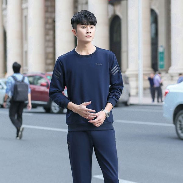 autumn suit tracksuits men's middle aged sportswear trendy sweater pants a set of wear, Gray
autumn suit tracksuits men's middle aged sportswear trendy sweater pants a set of wear, Gray