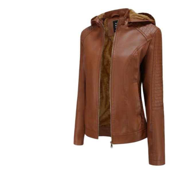 women's jackets 2021 winter faux leather women pu plus size ladies outerwear waterproof windproof coats female velvet thicken warm, Black;brown
women's jackets 2021 winter faux leather women pu plus size ladies outerwear waterproof windproof coats female velvet thicken warm, Black;brown
