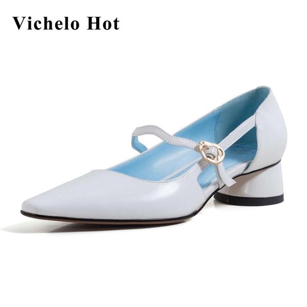 dress shoes vichelo genuine leather square toe med heel brand buckle strap young lady streetwear comfortable basic women pumps l58, Black
dress shoes vichelo genuine leather square toe med heel brand buckle strap young lady streetwear comfortable basic women pumps l58, Black