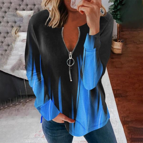 women's blouses & shirts plus size fashion zipper t-shirt v-neck casual autumn winter ladies solid female women long sleeve shirt blus, White
women's blouses & shirts plus size fashion zipper t-shirt v-neck casual autumn winter ladies solid female women long sleeve shirt blus, White