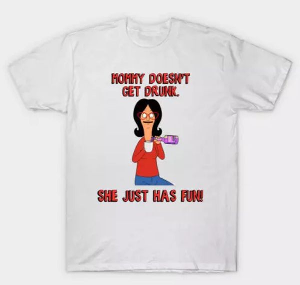 r1 bob's burgers linda belcher drink wine loving mommy cartoon white t-shirt, White;black
r1 bob's burgers linda belcher drink wine loving mommy cartoon white t-shirt, White;black