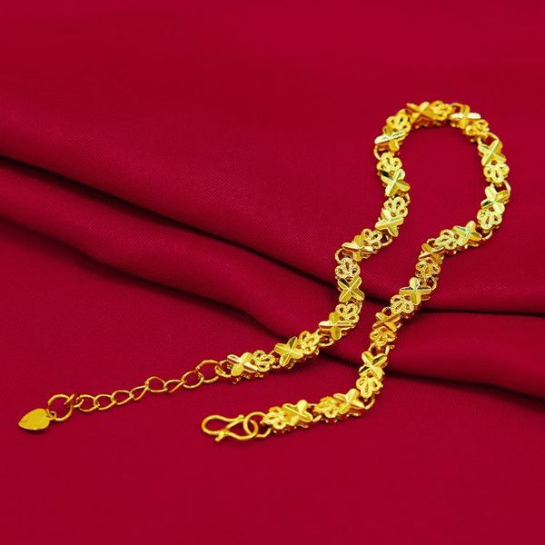 link, chain fashion korean gold color bracelet women's wedding engagement jewelry heart shape bracelets birthday gifts girl, Black
link, chain fashion korean gold color bracelet women's wedding engagement jewelry heart shape bracelets birthday gifts girl, Black