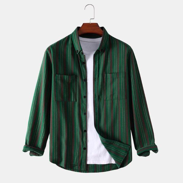 men's casual shirts autumn men's striped printed button long sleeve shirt youth senior streetwear clothing lapel pocket 2021, White;black
men's casual shirts autumn men's striped printed button long sleeve shirt youth senior streetwear clothing lapel pocket 2021, White;black