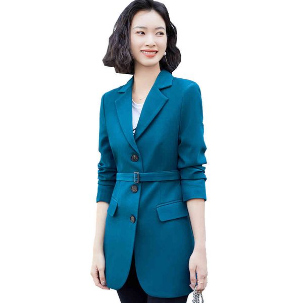 women's suits & blazers blue black single breasted long ladies women blazer 2021 latest autumn winter coat jackets with sashes fs6j, White;black
women's suits & blazers blue black single breasted long ladies women blazer 2021 latest autumn winter coat jackets with sashes fs6j, White;black