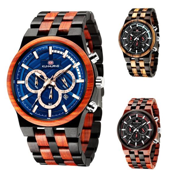 wristwatches handmade wood watches men wooden quartz watch chronograph with strap gift relogio masculino, Slivery;brown
wristwatches handmade wood watches men wooden quartz watch chronograph with strap gift relogio masculino, Slivery;brown