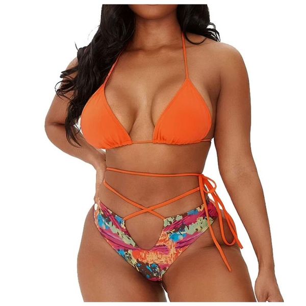 women's swimwear 2021 plus size female push up beach wear fashion summer bikini strap high waist split swimsuit, White;black
women's swimwear 2021 plus size female push up beach wear fashion summer bikini strap high waist split swimsuit, White;black