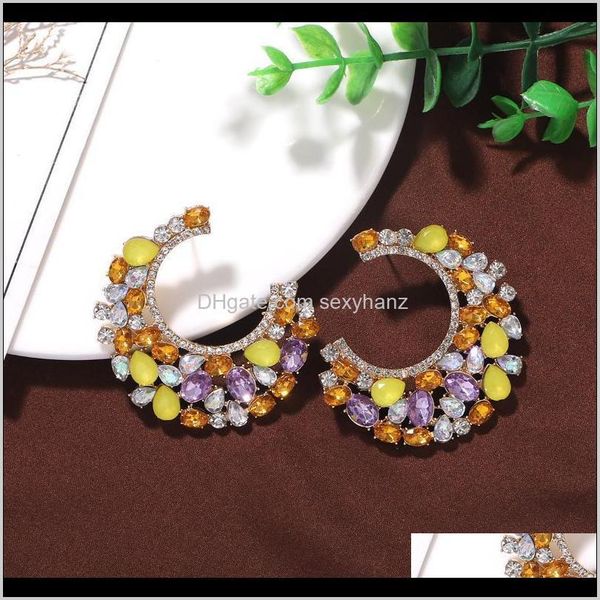 drop delivery colorful crystal romantic stud earrings 2021 fashion women wedding brincos statement jewelry accessories wholesale oymsk, Golden;silver
drop delivery colorful crystal romantic stud earrings 2021 fashion women wedding brincos statement jewelry accessories wholesale oymsk, Golden;silver