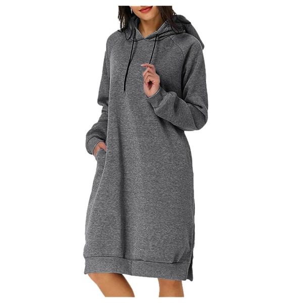 empire loose knee-length dress women casual solid long sleeve hooded pocket sweatshirt hem split nov20 maternity dresses, White
empire loose knee-length dress women casual solid long sleeve hooded pocket sweatshirt hem split nov20 maternity dresses, White