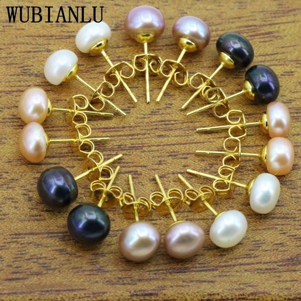 stud wubianlu 7-8mm freshwater pearl earrings 8 set suitable women fashion jewelry making design wholesale and retail, Golden;silver
stud wubianlu 7-8mm freshwater pearl earrings 8 set suitable women fashion jewelry making design wholesale and retail, Golden;silver