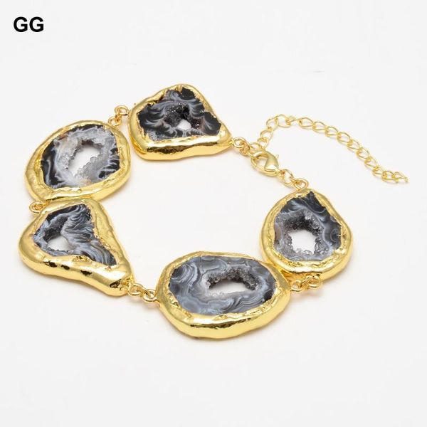 jewelry natural black agate with gold color plated quartz agates chain bracelet vintage for women beaded, strands
jewelry natural black agate with gold color plated quartz agates chain bracelet vintage for women beaded, strands