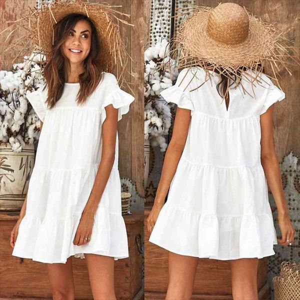women summer holiday ruffled casual sleeveless loose crew neck evening party beach short mini dress sundress frilled, Black;gray
women summer holiday ruffled casual sleeveless loose crew neck evening party beach short mini dress sundress frilled, Black;gray