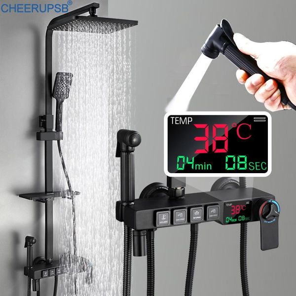 shower set bathroom thermostatic digital system wall mounted smart bath faucet cold mixer spa rainfall brass tap sets
shower set bathroom thermostatic digital system wall mounted smart bath faucet cold mixer spa rainfall brass tap sets