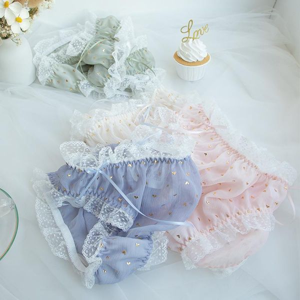 women's panties kawaii cute japanese lolita sweet maiden underpants bowknot small fresh loving heart printing lace ruffles briefs gauze, Black;pink
women's panties kawaii cute japanese lolita sweet maiden underpants bowknot small fresh loving heart printing lace ruffles briefs gauze, Black;pink