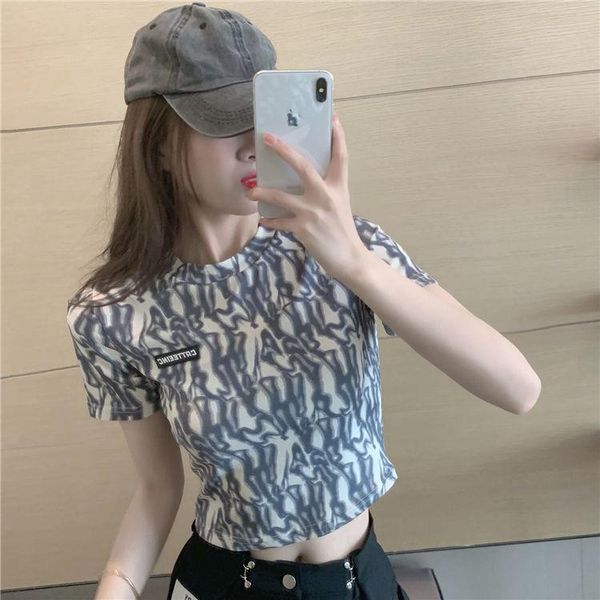women's t-shirt women design sense small number of short crop slim body hollow back sleeve 2021 summer, White
women's t-shirt women design sense small number of short crop slim body hollow back sleeve 2021 summer, White