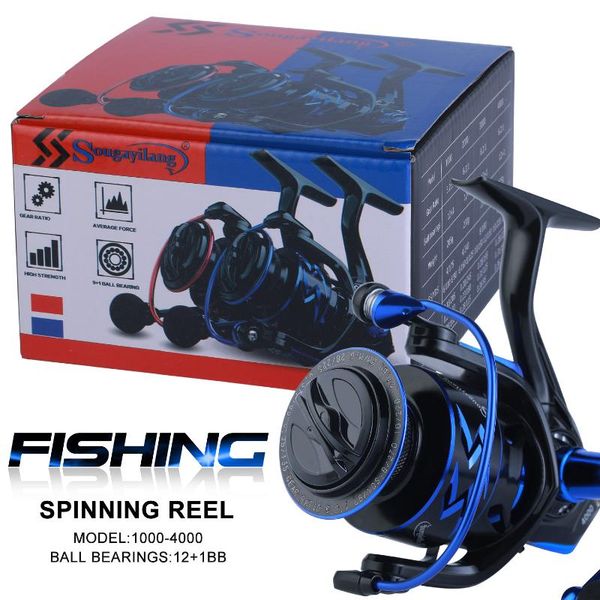 sougayilang 12+1bb spinning fishing reel 5.2:1/6.2:1 high speed ultra smooth for feeder carp baitcasting reels
sougayilang 12+1bb spinning fishing reel 5.2:1/6.2:1 high speed ultra smooth for feeder carp baitcasting reels