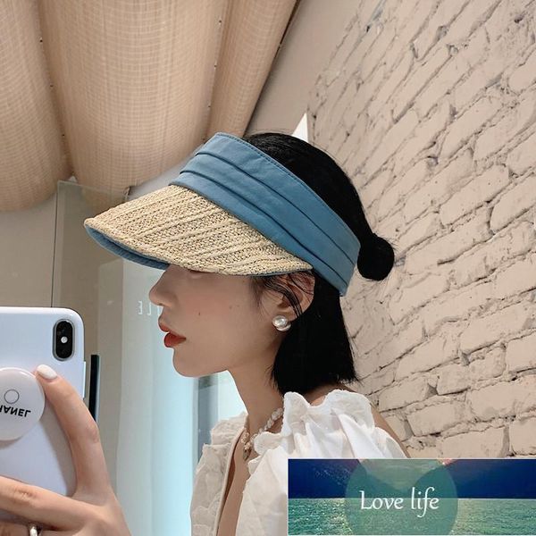 straw visor cap for women fashion designer reversible sun hat packable anti uv beach hats ess korean outdoor travel caps wide brim factory p, Blue;gray
straw visor cap for women fashion designer reversible sun hat packable anti uv beach hats ess korean outdoor travel caps wide brim factory p, Blue;gray
