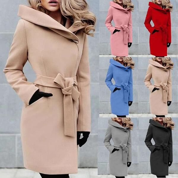 women's trench coats wepbel women fashion woolen jacket coat ladies casual loose long autumn winter overcoat windbreaker, Tan;black
women's trench coats wepbel women fashion woolen jacket coat ladies casual loose long autumn winter overcoat windbreaker, Tan;black