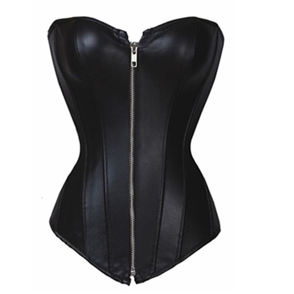 Woman Bustiers Black Sexy Strapless Faux Leather Corset Front Zipper Woman Gothic Corset Overbust Lace Up Slimming Leather Corset Women Bust, Black;white
Woman Bustiers Black Sexy Strapless Faux Leather Corset Front Zipper Woman Gothic Corset Overbust Lace Up Slimming Leather Corset Women Bust, Black;white